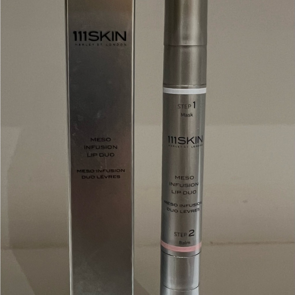 111 SKIN MESO Infusion Lip Duo travel size - Silver & Pink Size: .14oz MSRP: $40